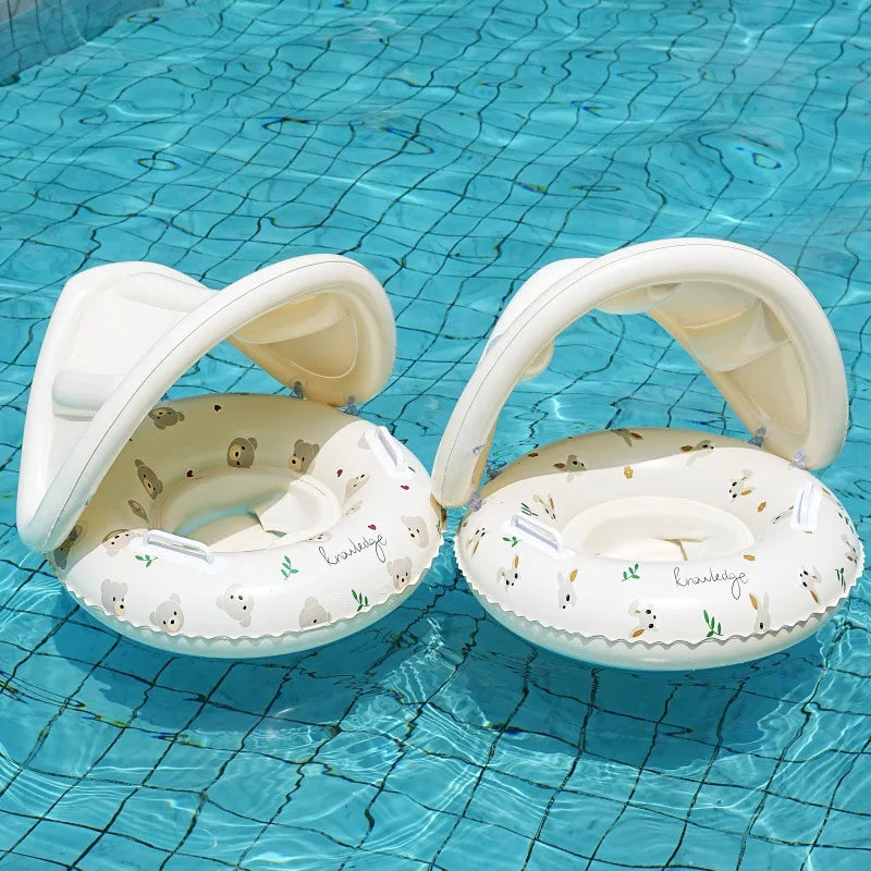 Inflatable Swimming Ring Pool Float Tube for Kids & Adults
