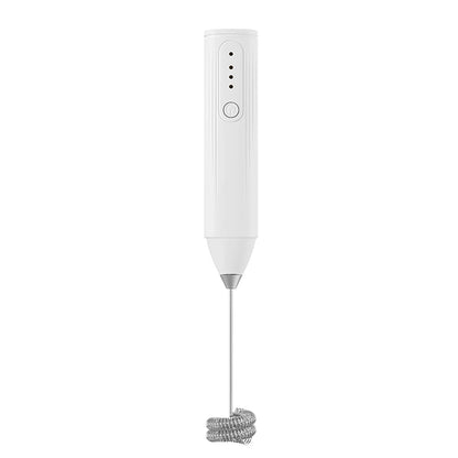 Electric Milk Frother Handheld USB Rechargeable 3-Speed Whisk Mixer