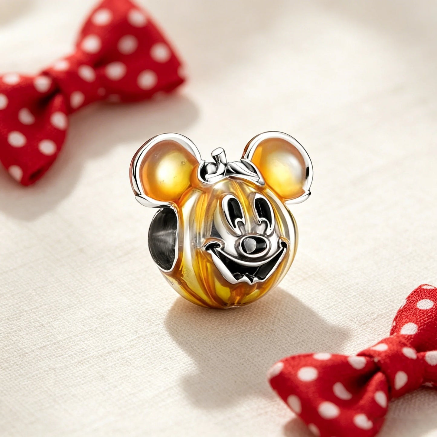 Disney Character Charm Bead – Fits Snake Chain Bracelet & Necklace