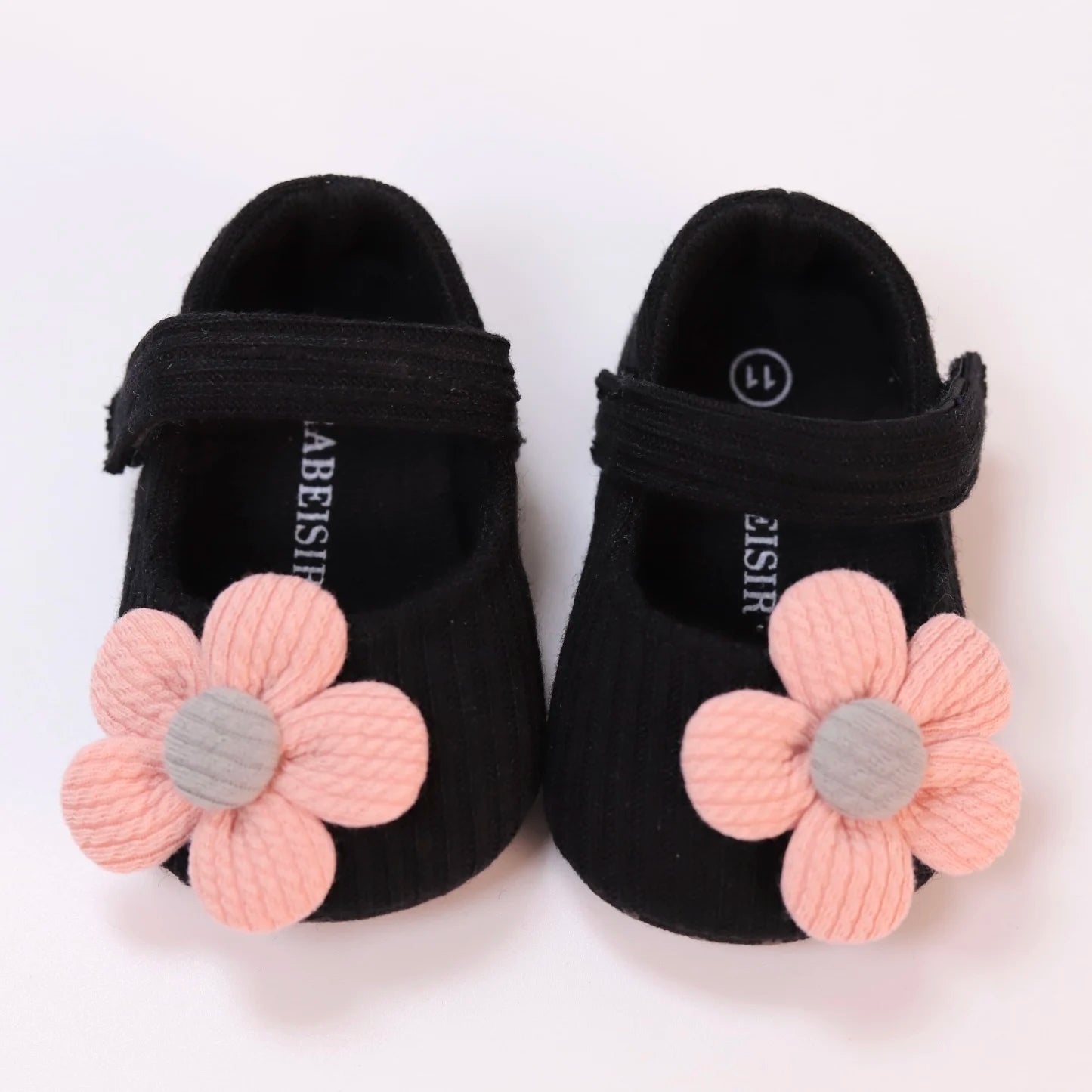 Baby Girl Flower Mary Jane Shoes – Soft Sole Flats