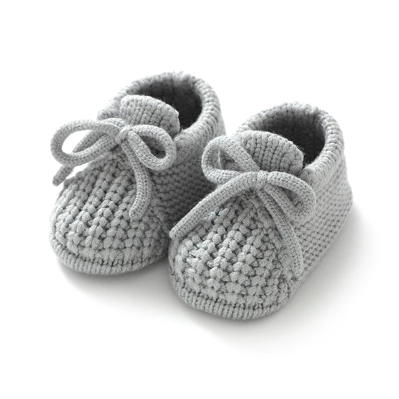 Baby Knit Booties – Soft Sole Anti-Slip First Walker Shoes 0-18M