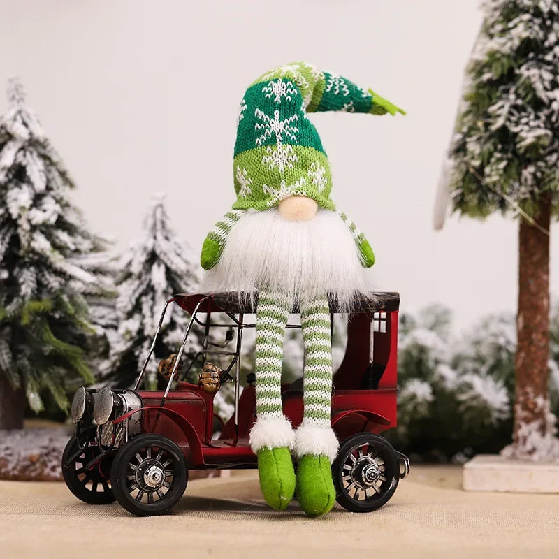 Light-Up Christmas Gnome Doll – Long-Leg Faceless Plush Holiday Decoration