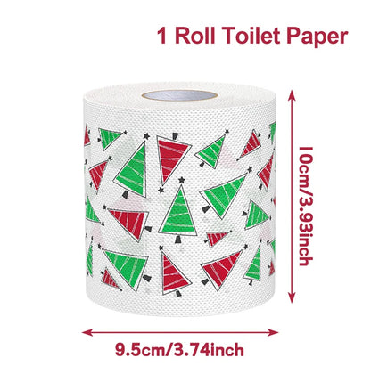 Christmas Printed Toilet Paper Roll – Festive Holiday Tissue