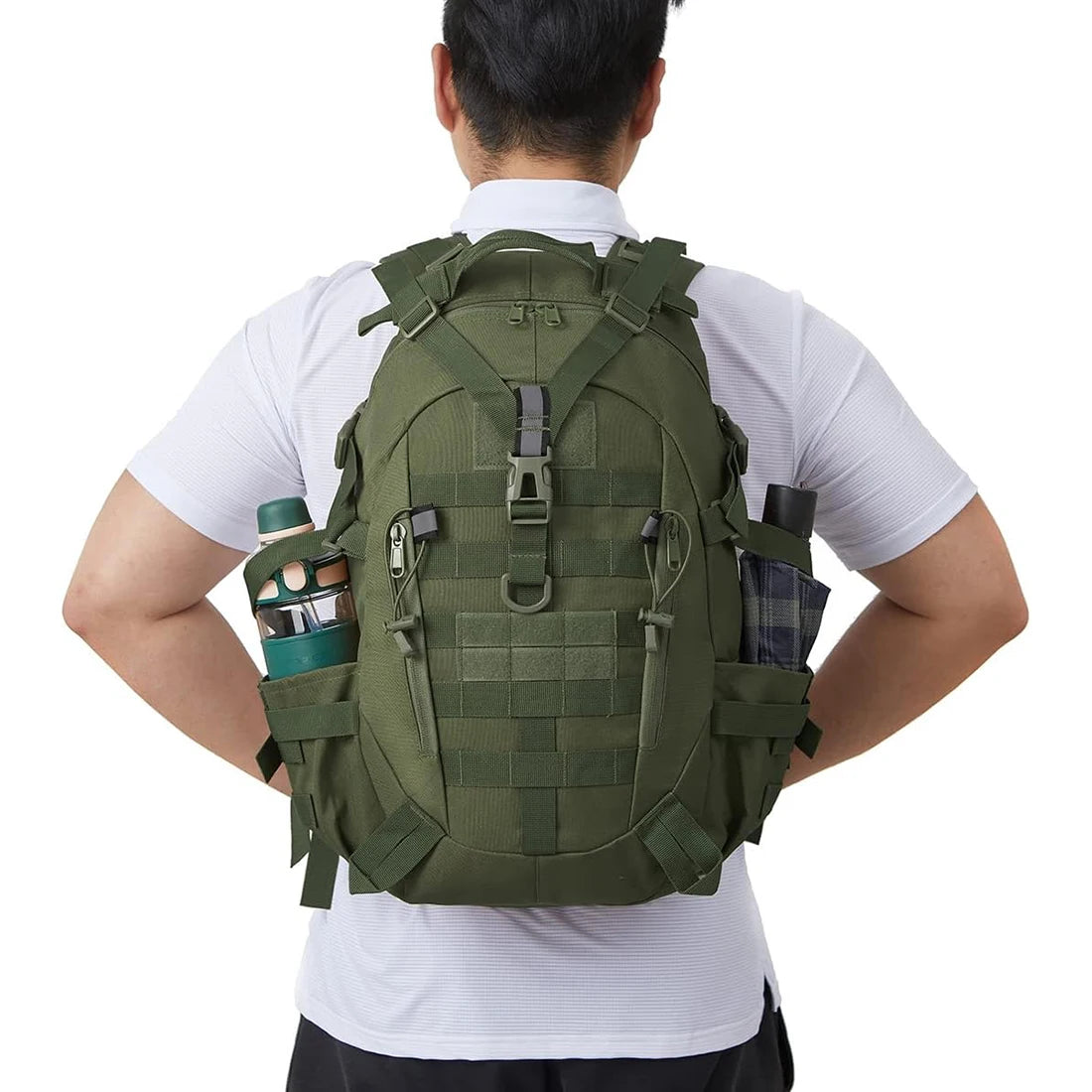 40L Tactical Backpack – MOLLE Hiking & Survival Bag