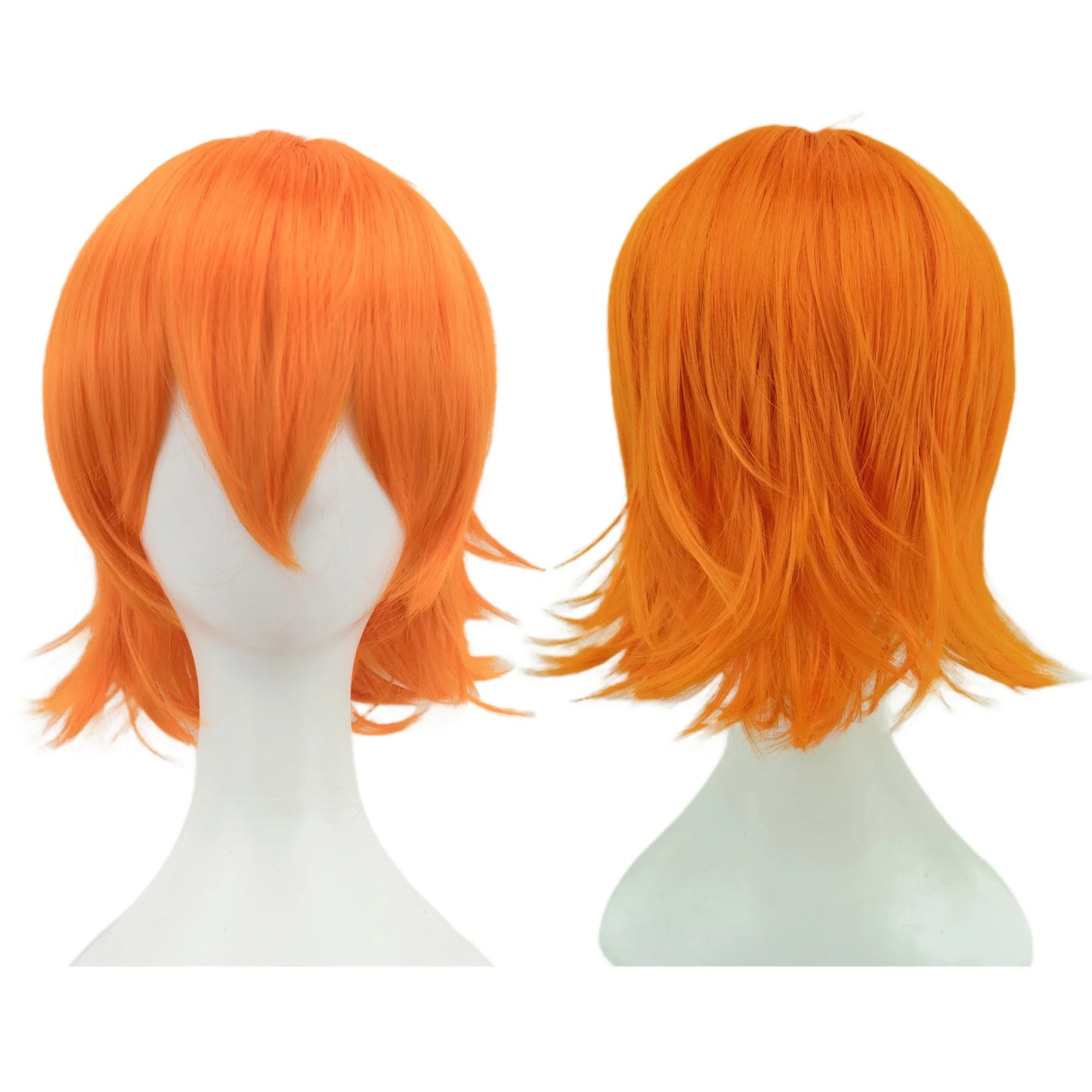 Short Bob Cosplay Wig Synthetic 12 Inch with Bangs
