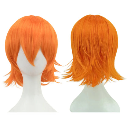 Short Bob Cosplay Wig Synthetic 12 Inch with Bangs