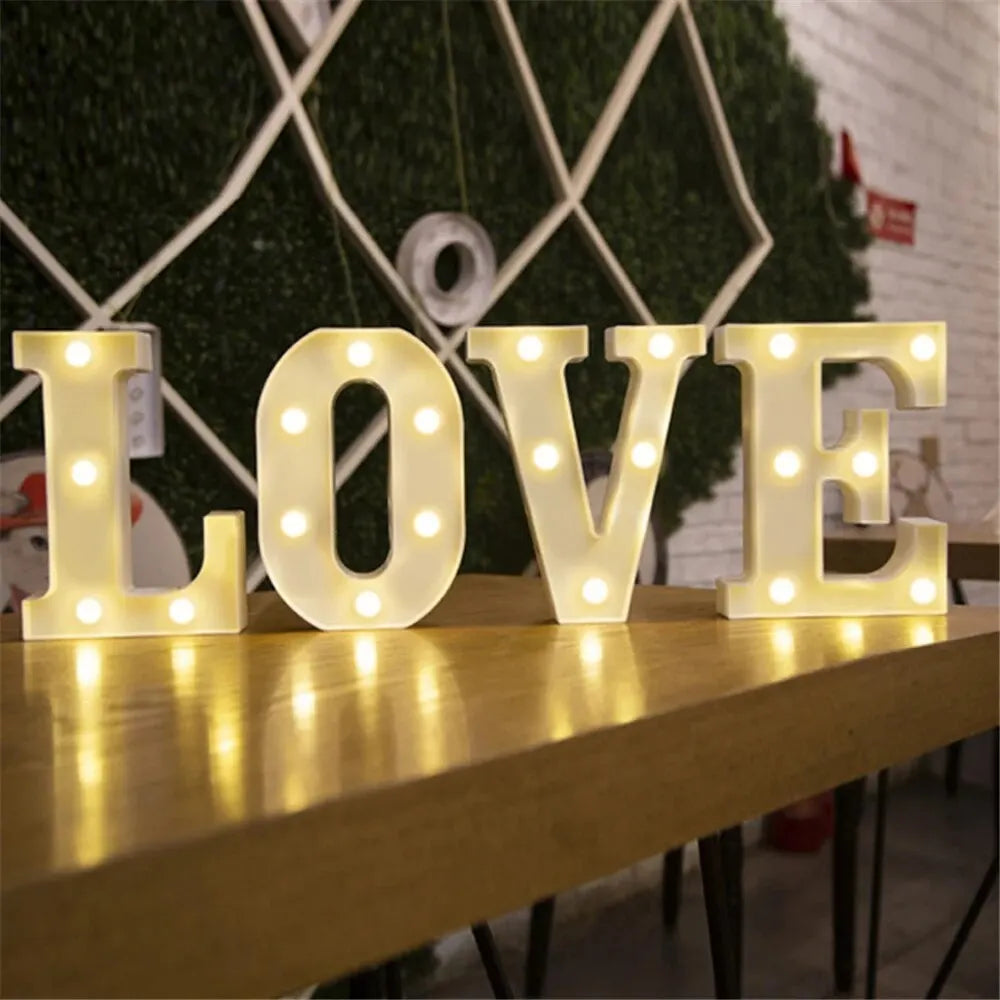 LED Marquee Letter & Number Lights Night Light Home Decor