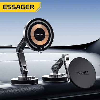 Essager Magnetic Car Phone Holder & 15W Wireless Charger – MagSafe