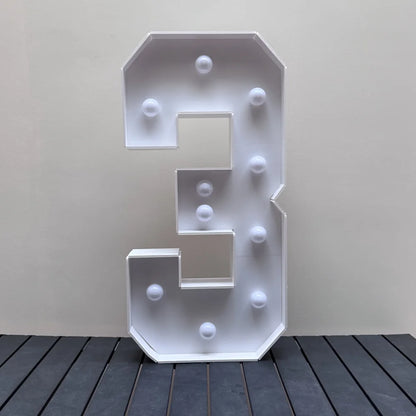 Light-Up Marquee Number 0-9 | 28.7" LED Party Decoration