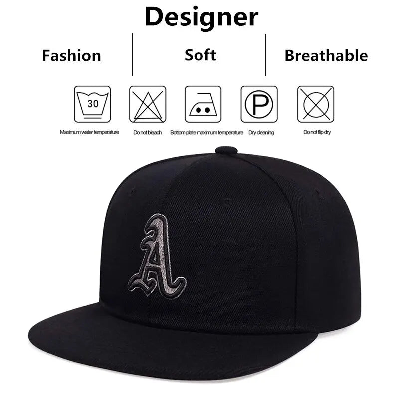 Gothic Letter Embroidered Baseball Cap – Unisex Adjustable Hat