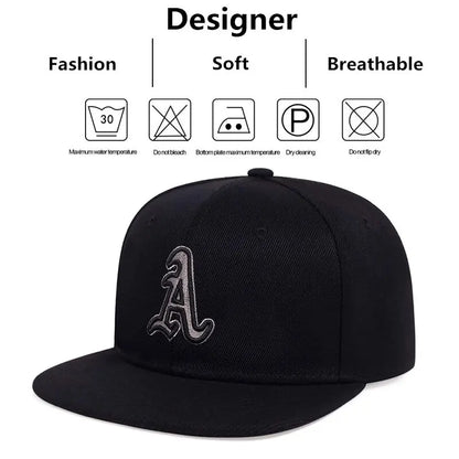Gothic Letter Embroidered Baseball Cap – Unisex Adjustable Hat