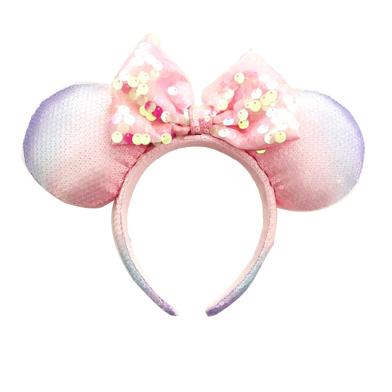 Disney Minnie Mouse Ears Headband – Sequin Bow Princess & Villain Styles