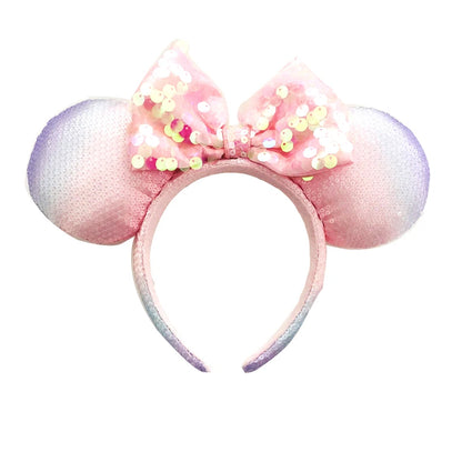 Disney Minnie Mouse Ears Headband – Sequin Bow Princess & Villain Styles