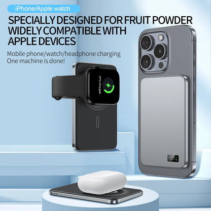 Magnetic Wireless Power Bank – Ultra-Thin Alloy Fast Charger for iPhone