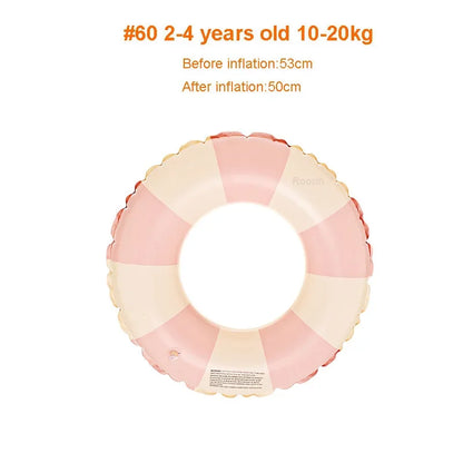 Inflatable Swim Ring Pool Float for Kids & Teens Donut Swimming Tube