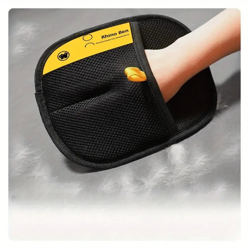 Pet Grooming Glove – Large Hair Removal Mitt for Cats & Dogs