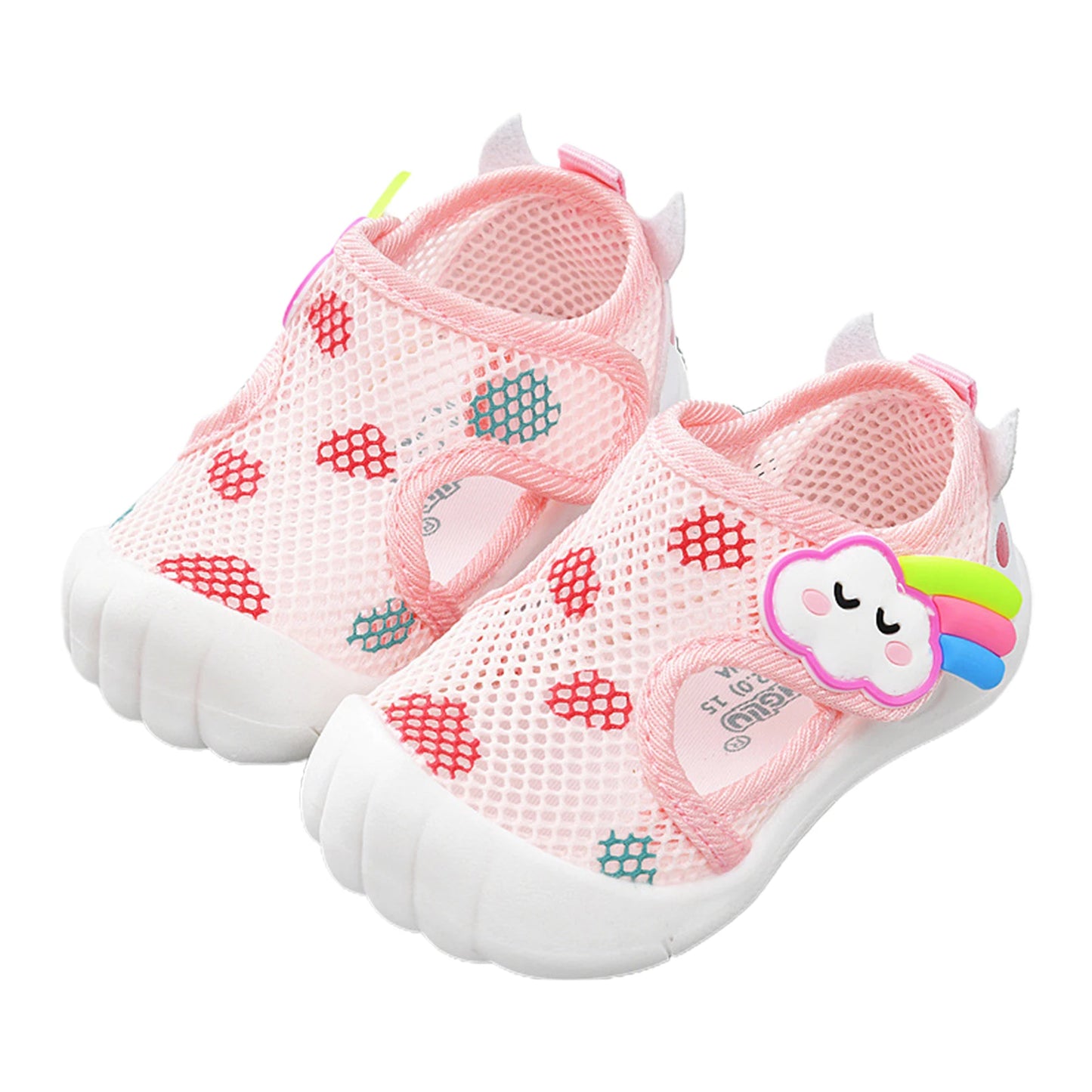Baby Mesh Breathable Walking Shoes – Cartoon Non-Slip Toddler Sneakers