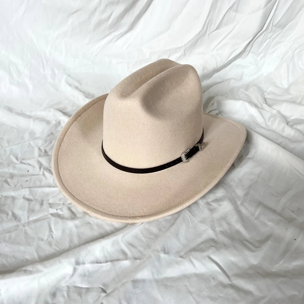 Cowboy Hat – Unisex Vintage Western Wide Brim Hat