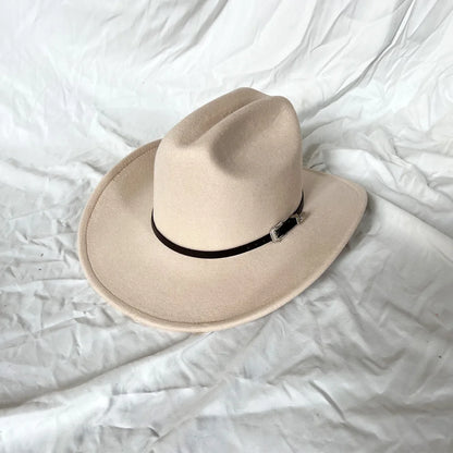 Cowboy Hat – Unisex Vintage Western Wide Brim Hat