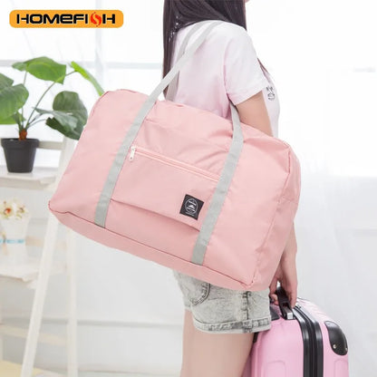 Foldable Travel Duffel Bag Large Capacity Carry-On Luggage Tote