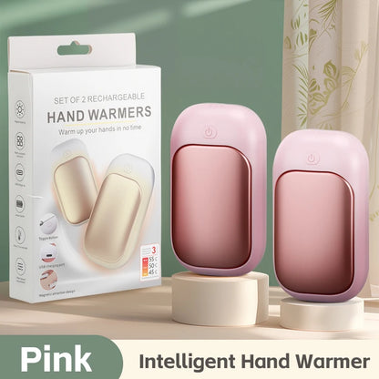 Rechargeable Hand Warmers Set of 2 – 3 Heat Settings