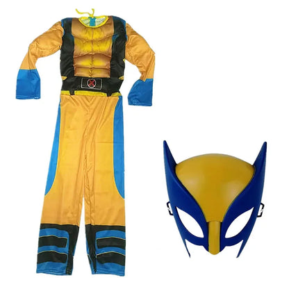 Wolverine Kids Costume Set with Mask & Claws – Halloween Superhero