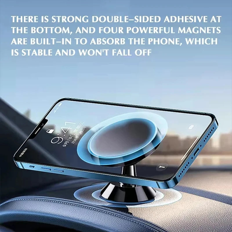 Magnetic Car Phone Holder Universal Dashboard Mount for iPhone & Samsung