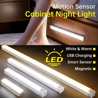 LED Under Cabinet Light USB Rechargeable Motion Sensor