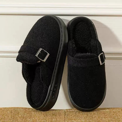 Women's Plush Platform Slippers – Fluffy Indoor House Shoes