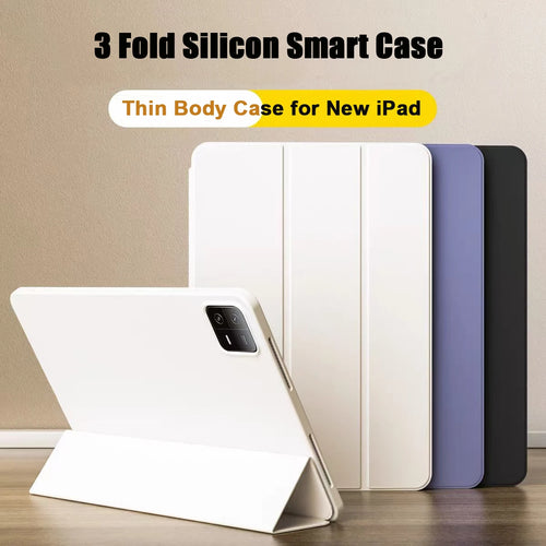 Smart Folio iPad Case – Tri-Fold Stand Cover for iPad Pro, Air, Mini & More