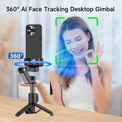 AI Gimbal Q19 Desktop 360° Auto Face Tracking Stabilizer