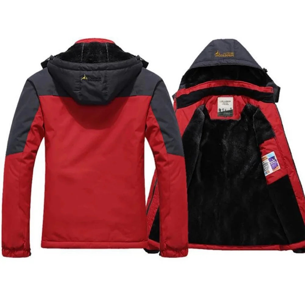 Men's Winter Parka – Thick Hooded Fur-Lined Military Anorak Coat