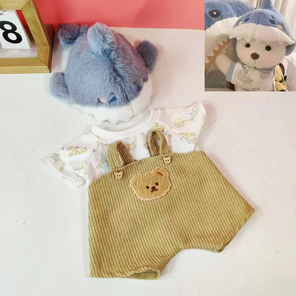 Dress-Up Teddy Bear Plush Toy with Changeable Outfits – Cute Stuffed Animal Doll