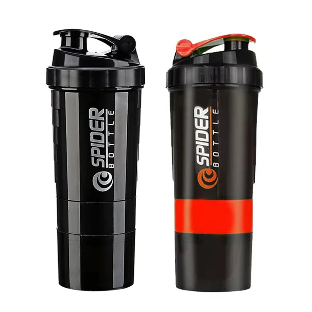 3 Layer Protein Shaker Bottle with Powder Storage