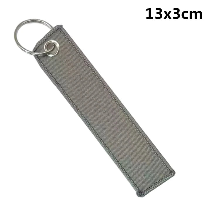 Custom Embroidered Polyester Keychain – Personalized Name Tag
