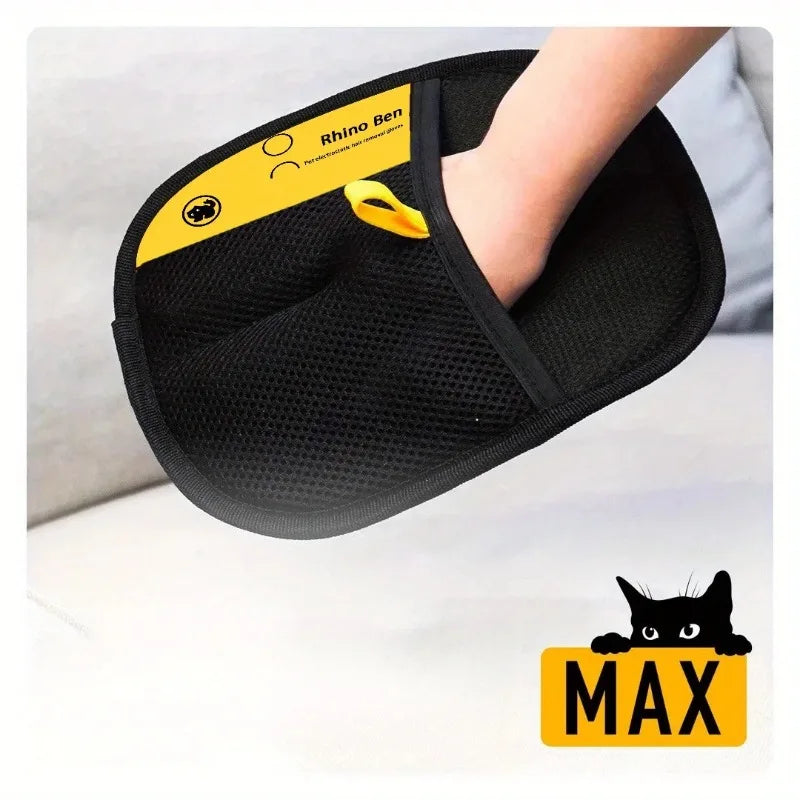 Pet Grooming Glove – Large Hair Removal Mitt for Cats & Dogs