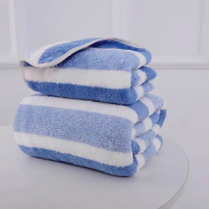 Coral Fleece Bath Towel – Thick, Quick-Dry & Absorbent