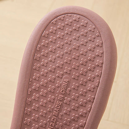 Women's Plush Indoor Slippers – Thick Sole Non-Slip Warm Winter