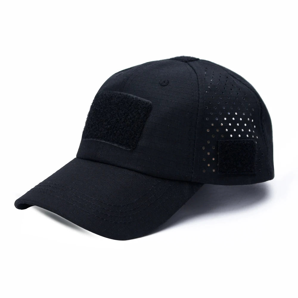 Tactical Baseball Cap with Velcro Patch – Breathable Adjustable Hat