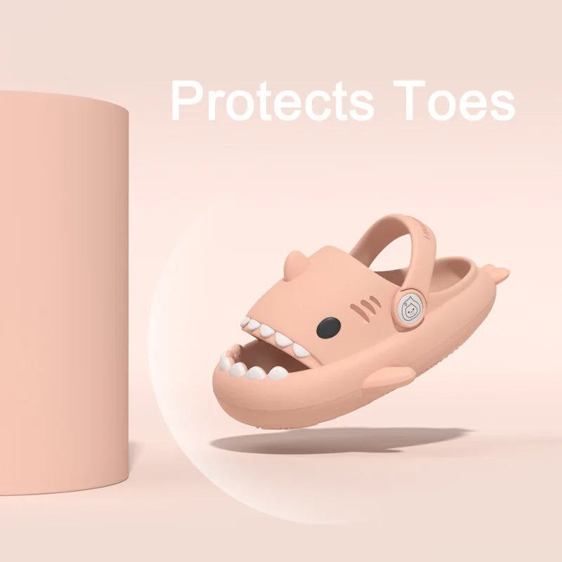 Kids Shark Sandals – Non-Slip Soft Sole Summer Clogs for Boys & Girls