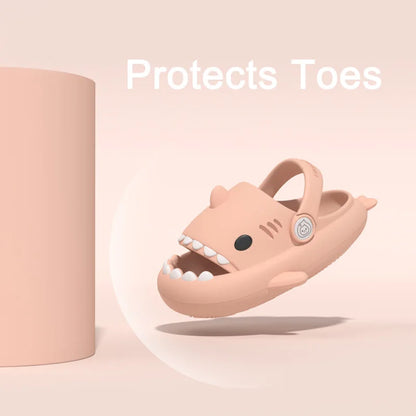 Kids Shark Sandals – Non-Slip Soft Sole Summer Clogs for Boys & Girls
