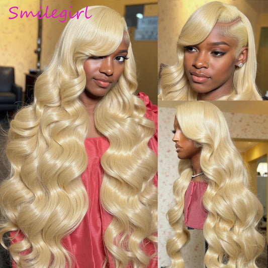 613 Blonde Lace Front Wig Body Wave Human Hair 13x6 13x4