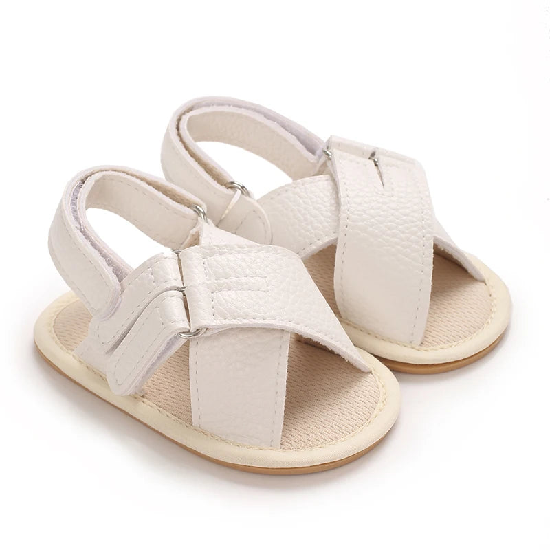 Baby Non-Slip Sandals – Soft Sole First Walker Crib Shoes
