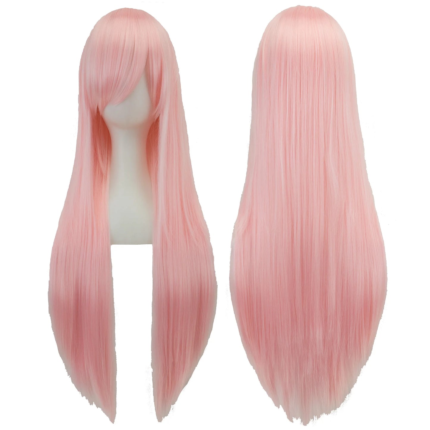 80cm Long Synthetic Cosplay Wig – Straight Hair, 36 Colors