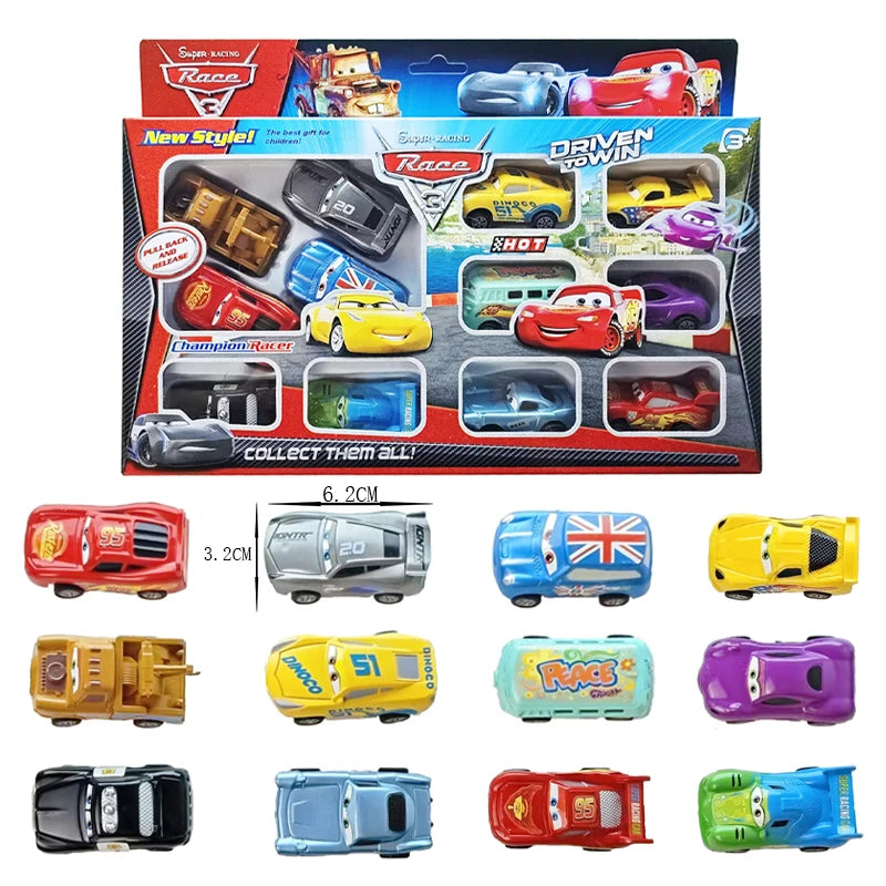 Disney Pixar Cars 3 Die-Cast Toy Cars Set – 12-Piece Lightning McQueen Collection