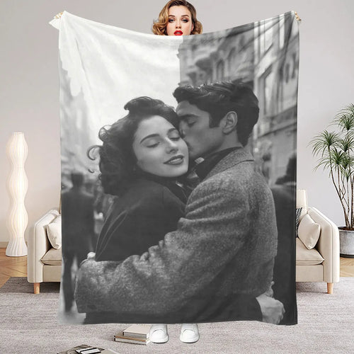 Custom Photo Blanket – Personalized Flannel Throw