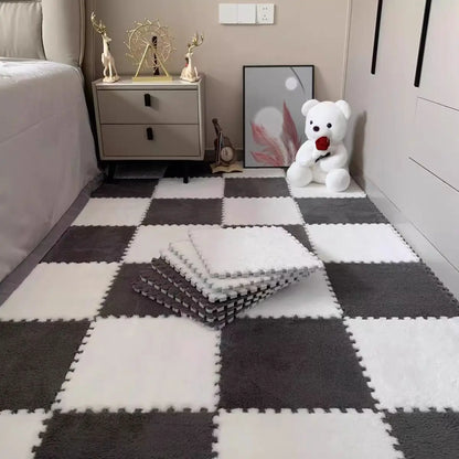 Plush Interlocking Floor Mat Tiles – Set of 10 (30x30cm)