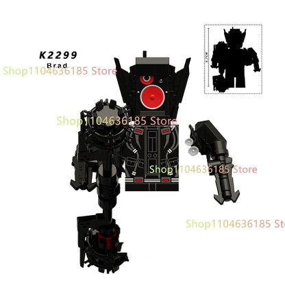 Skibidi Toilet Mini Building Block Figures – TV Man, Cameraman & More