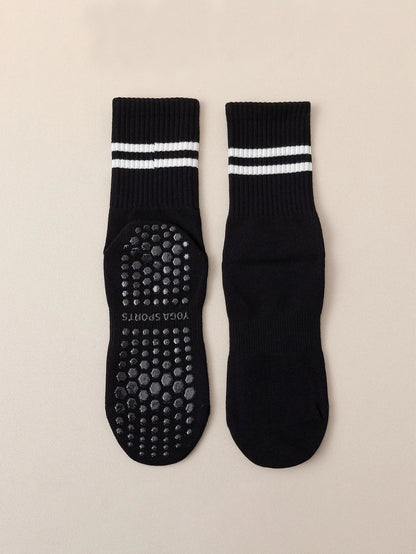 4 Pairs Women's Non Slip Pilates Yoga Grip Socks