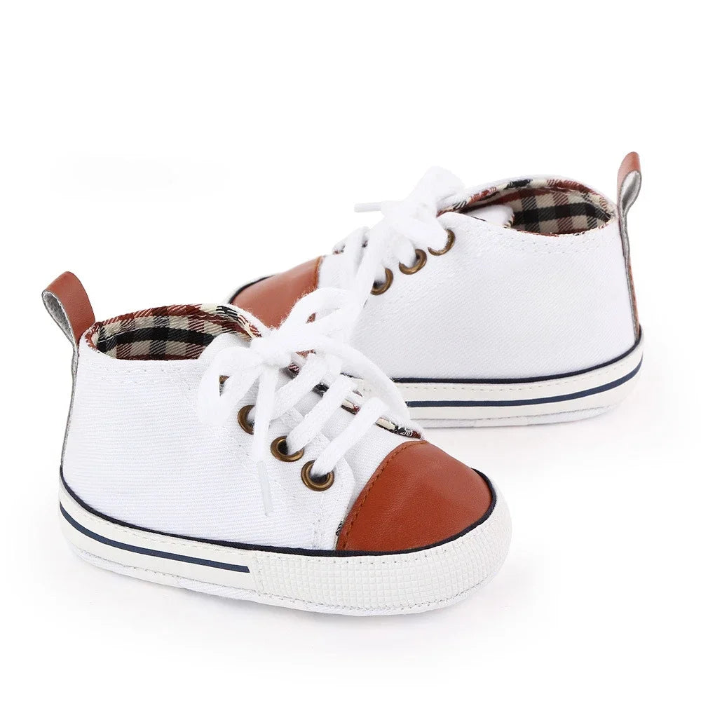 Baby Canvas Sneakers – Soft Sole First Walkers for Boys & Girls